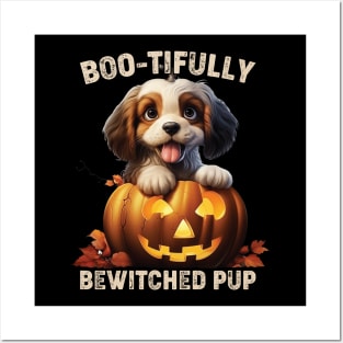 Creepy Canine Crew Dog Witch Halloween Posters and Art